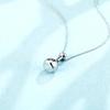 Elegant Summer Titanium Steel Perfume Bottle Pendant Necklace for Women - Simple, Niche Design, Non-Fading Jewelry
