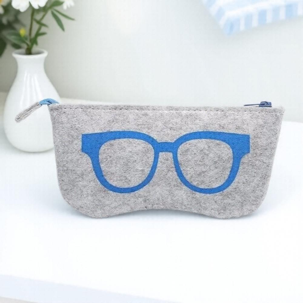 Felt Eyeglasses Case Protective Storage Bag for Sunglasses Men Women Soft Glasses Pouch Accessories Eyewear Holder Cover