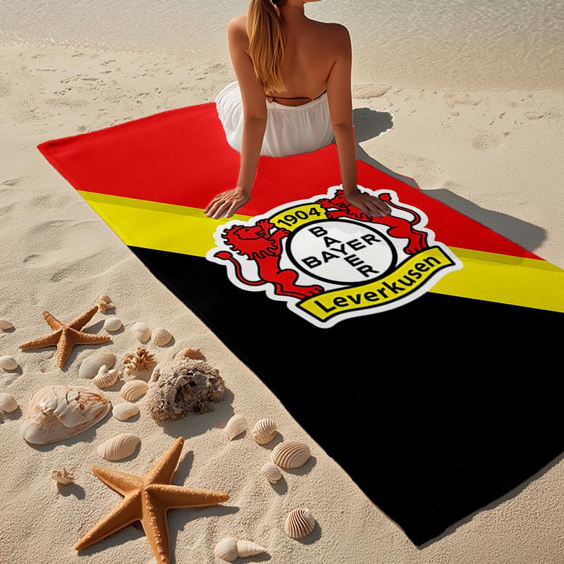 Fußballverein Wappen Löwe Strandtuch, Superweiche Mikrofaser, Geschenk für Sie/Ihn, Geburtstag, für Pool, Strand, Reisen, Heimdekoration Fan-Geschenke