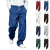 Herren Freizeithose mit geradem Bein in Farbe und elastischem Bund für den Alltag