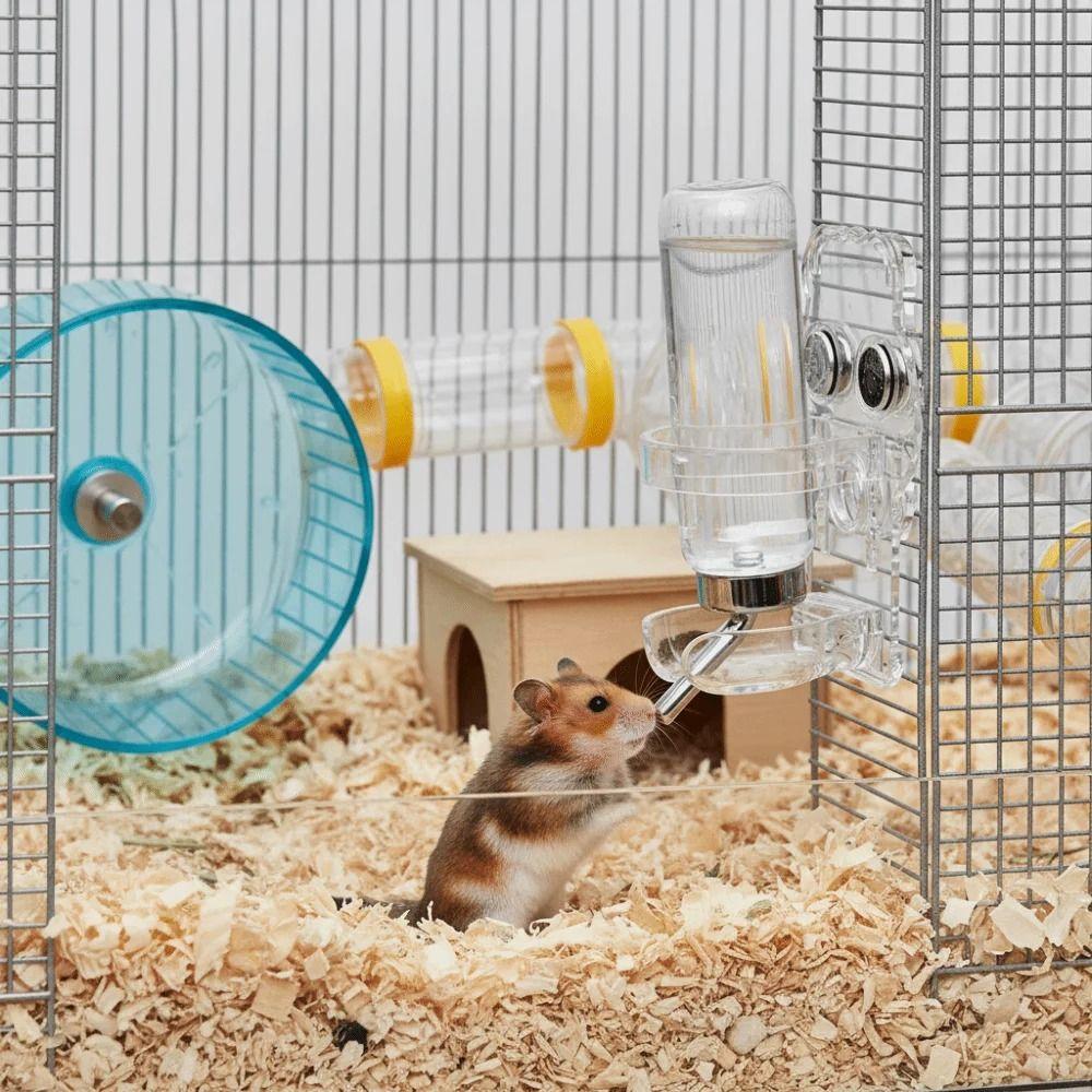 Adjustable Pet Water Bottle Bracket Transparent Small Pet Feeder Stand Small Pet