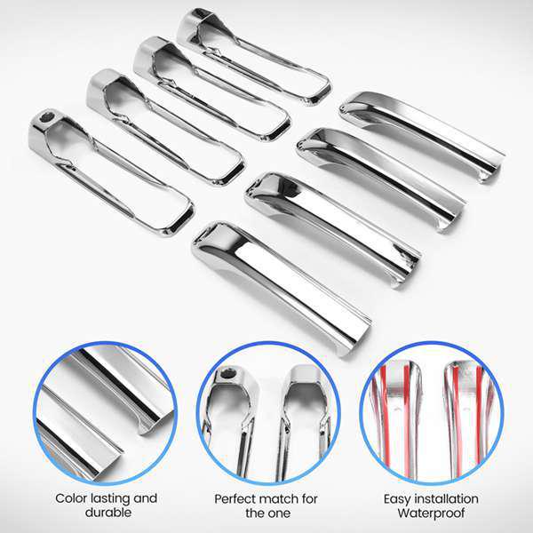 Decorative Anti-Scratch Door Handle Strips for 09-18 Dodge RAM 1500