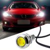 4pcs Auto DRL12V Led Eagle Eye Silver Shell Bulb DayTime Running Turn Signal Lights 18mm Backup Reversing Parking Lamp Fog Light
