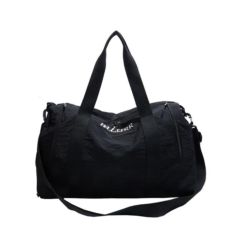 

Summer High Value Large Capacity Short Trip Bag Outdoor Leisure Light Fitness Yoga Training Boarding Luggage чорний