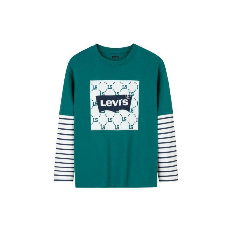 Levis Удобная футболка с длинным рукавом Детские топы Бирюзовый LV2432168GS-001 L