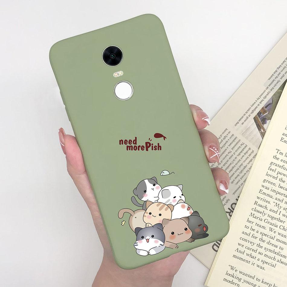 Cute Cartoon Case For Xiaomi Redmi 5 Plus Case Soft Painted Matte Silicone Back Cover For Redmi5 Plus Redmi 5+ Phone Cases Funda