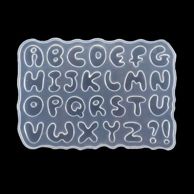 Mini Cartoon Letter Resin Molds Small Silicone Number Alphabet Epoxy Casting Mold for DIY Keychain Pendant Earring