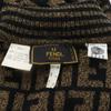 FENDI Zucca sweater turtleneck Brown wool Women Used