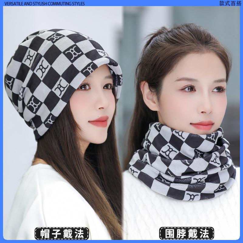 Autumn and winter cold-proof and warm outdoor cycling neck warmer, versatile twistable hat for men and women, neck protector, windproof plush face