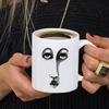 Creative Character Hand Drawn Ceramic Mug, Office Breakfast Milk Coffee Mugs, Funny Tea Cup Couple Water Cups, Birthday Gift