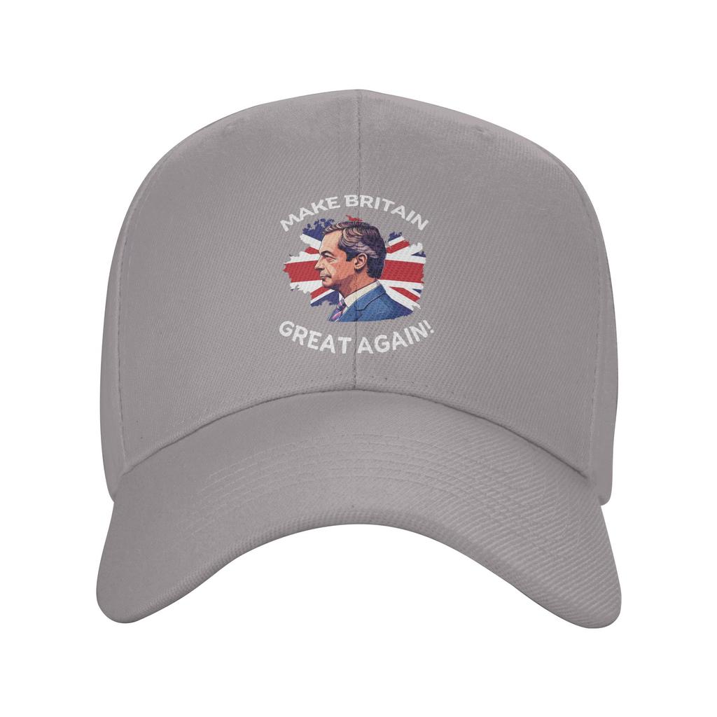 Make Britain Great Again Nigel Farage Support Baseball Cap  Fashion Trucker Hat Spring Women Men Running Hippie Baseball Caps