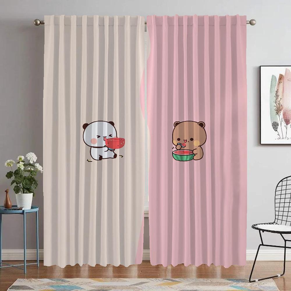 Bubu and Dudu Curtains for Living Room Curtain for Room 2 Panel Partition Home Interior Curtains Halloween Decoration Shades