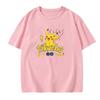 Potdemiel Summer New Pikachu Print Childrens Cotton TShirt Boys and Girls Comfortable and Breathable Childrens TShirt