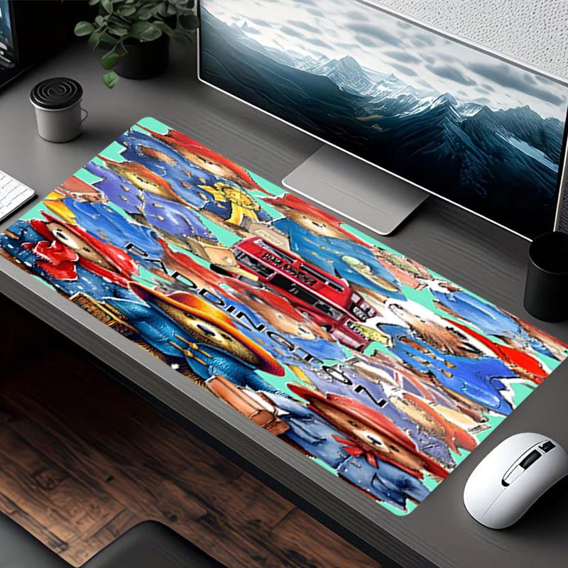 Paddington Bear Print Mouse Pad, for Keyboard Pad Laptop PC Mat for Office Home Use, Desk Decor, Perfect Birthday Gift for Gamers