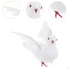 Artificial Pigeon Decoration Foam Bird Figurine Artwork Landscape Realistic Sculpture for Porch