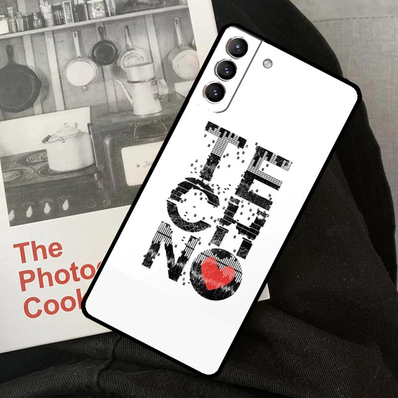 Techno Music Phone Case For Samsung Galaxy S22 S23 S24 Ultra S20 S21 S24 FE S9 S10 Plus Note 10 20 Ultra