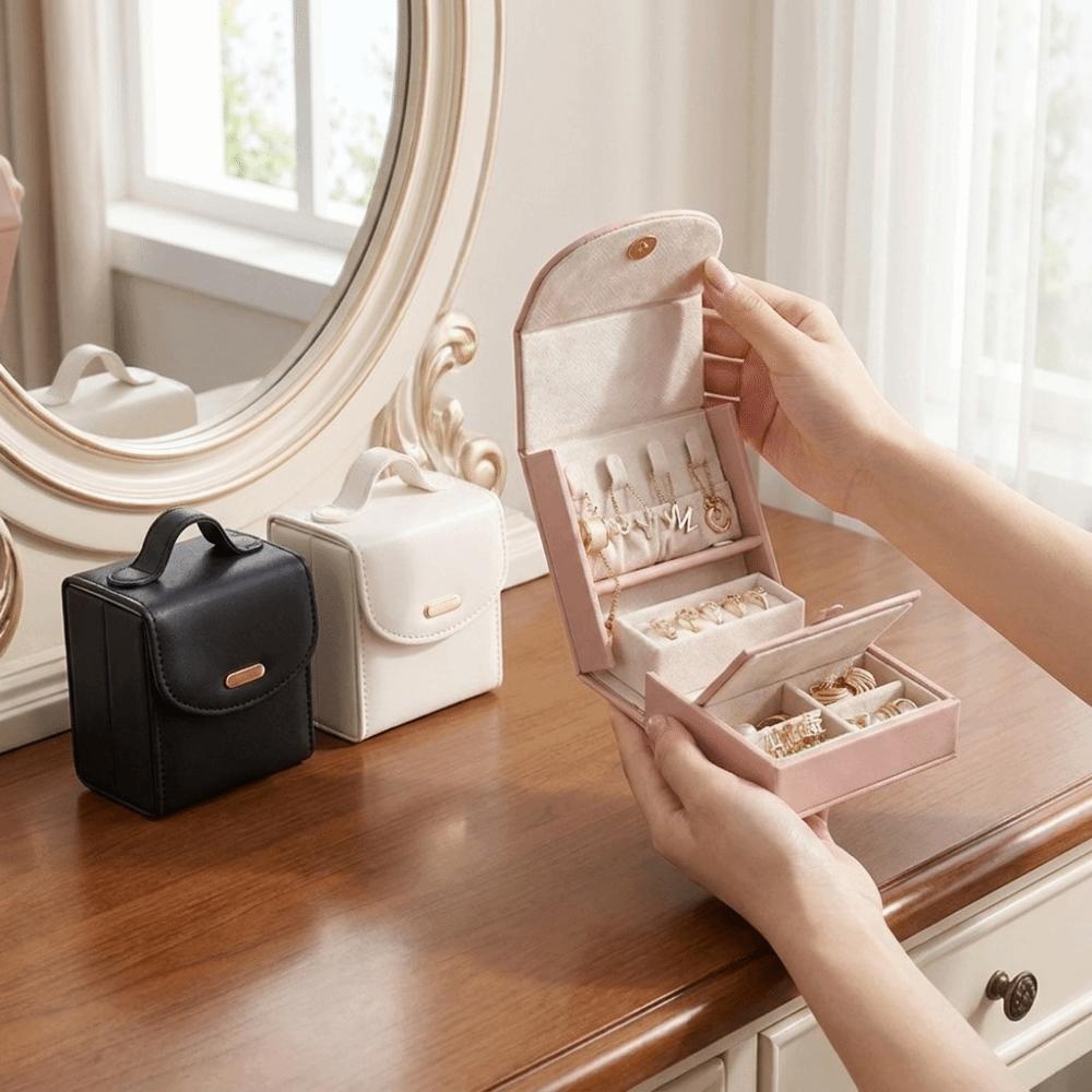 Large Capacity Jewelry Case Pure Color Jewelry Organizer Lightweight Necklace Organizer for Home