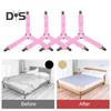 4Pcs Triangle Bed Sheet Straps Adjustable Design Simple Installation Non Slip Fitted Sheet Straps Bed Sheet Clips