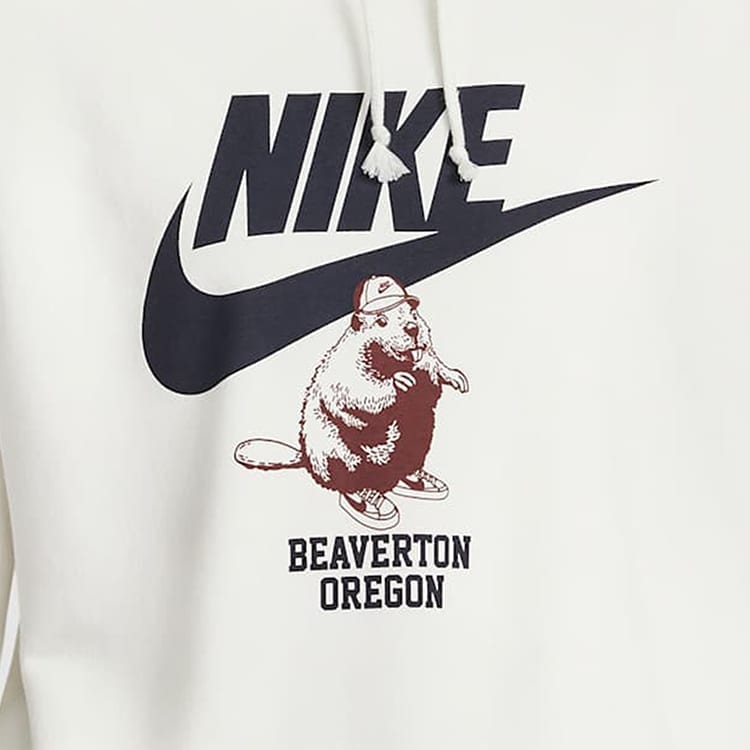 Nike Sweatshirts Women's White Hooded Moderate Regular HV1745-133