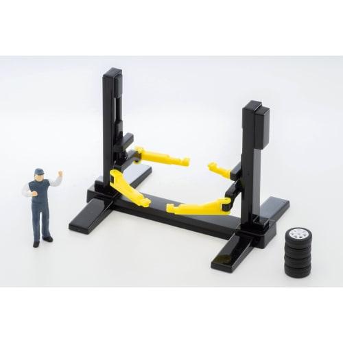 TOMYTEC Tomicarama Vintage 1/64 Scale 06b Car Lift (Includes TLV-NEO Honda Civic Type R Custom Specification) ABS Resin Accessory