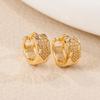 Japanese-Korean Geometric Rhombus Rhinestone Earrings: Fashionable, Versatile Studs for Women