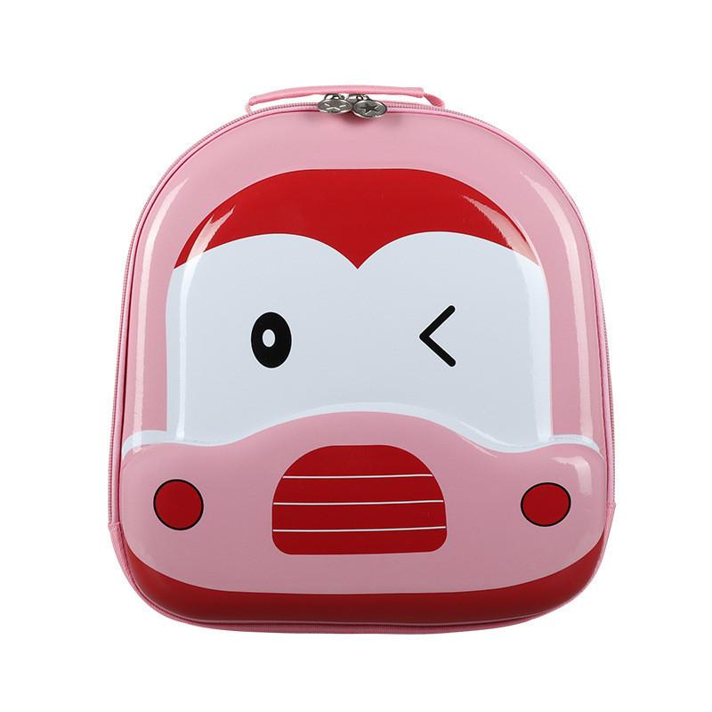 Breathable Eva Car-themed Children's Backpack Unisex Cartoon Print School Bag