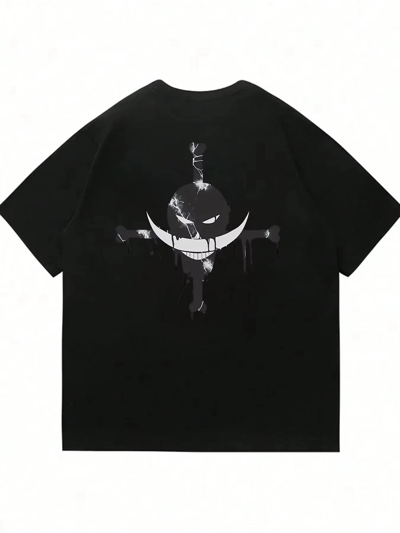 

ONE PIECE Japan Anime Son Goku Men s Printed T-Shirt Summer Casual Short Sleeve Casual Clothing Boys Cotton T-Shirt 4XL