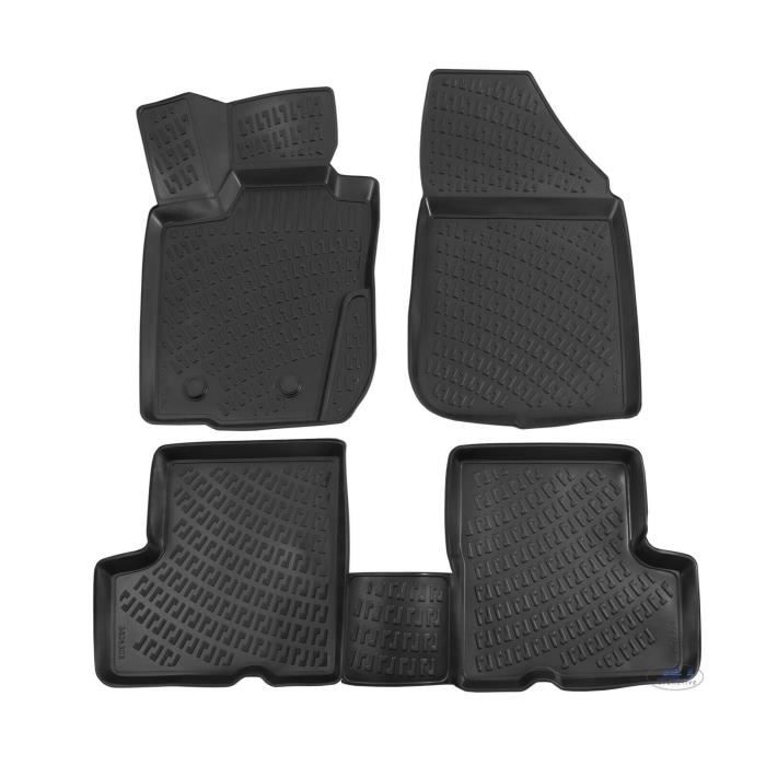 Tapis De Sol En Caoutchouc - J&J AUTOMOTIVE - Dacia 2WD 2018-2024 - Antidérapant - Sur Mesure - TPE Non Toxique