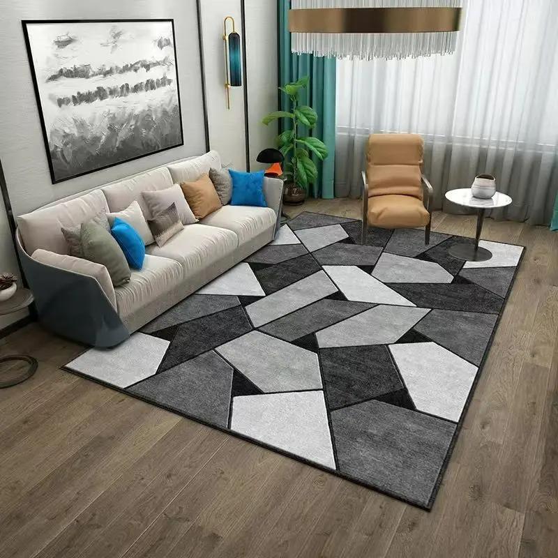 Marbling Pattern Living Room Decoration Large Area Rug Modern Abstract Rugs for Bedroom Home Decor Carpet Light Luxury Floor Mat