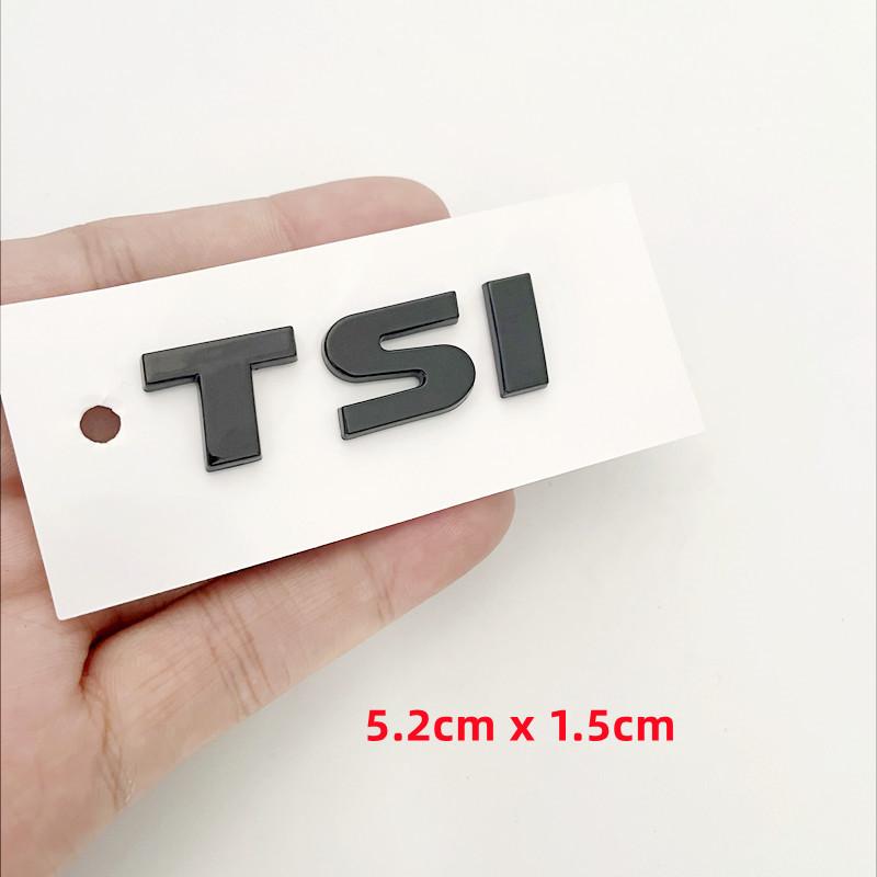 EPYFH1 3D ABS TSI Letters Logo Car Emblem Rear Trunk Badge Sticker For VW Golf Passat Jetta Touareg Scirocco Beetle Vento Sagitar