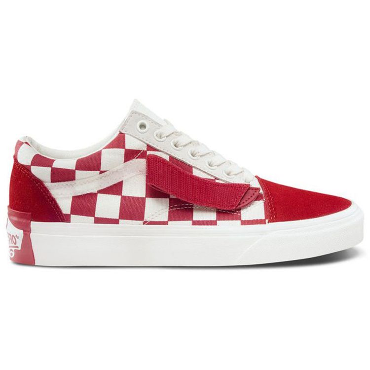 Vans Su Wukou X  Old Skool Series Pig Year Velcro Lightweight Low-Top Skate Shoes Unisex Sneakers Red White Checkerboard VN0A38G1SHJ