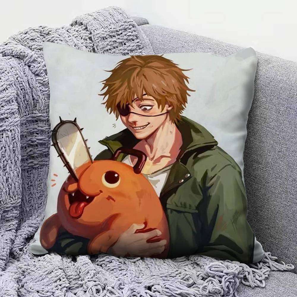 Pochita Chainsaw Man Home Sofa Cushion Covers And Aecorative Custom Pillow Covers