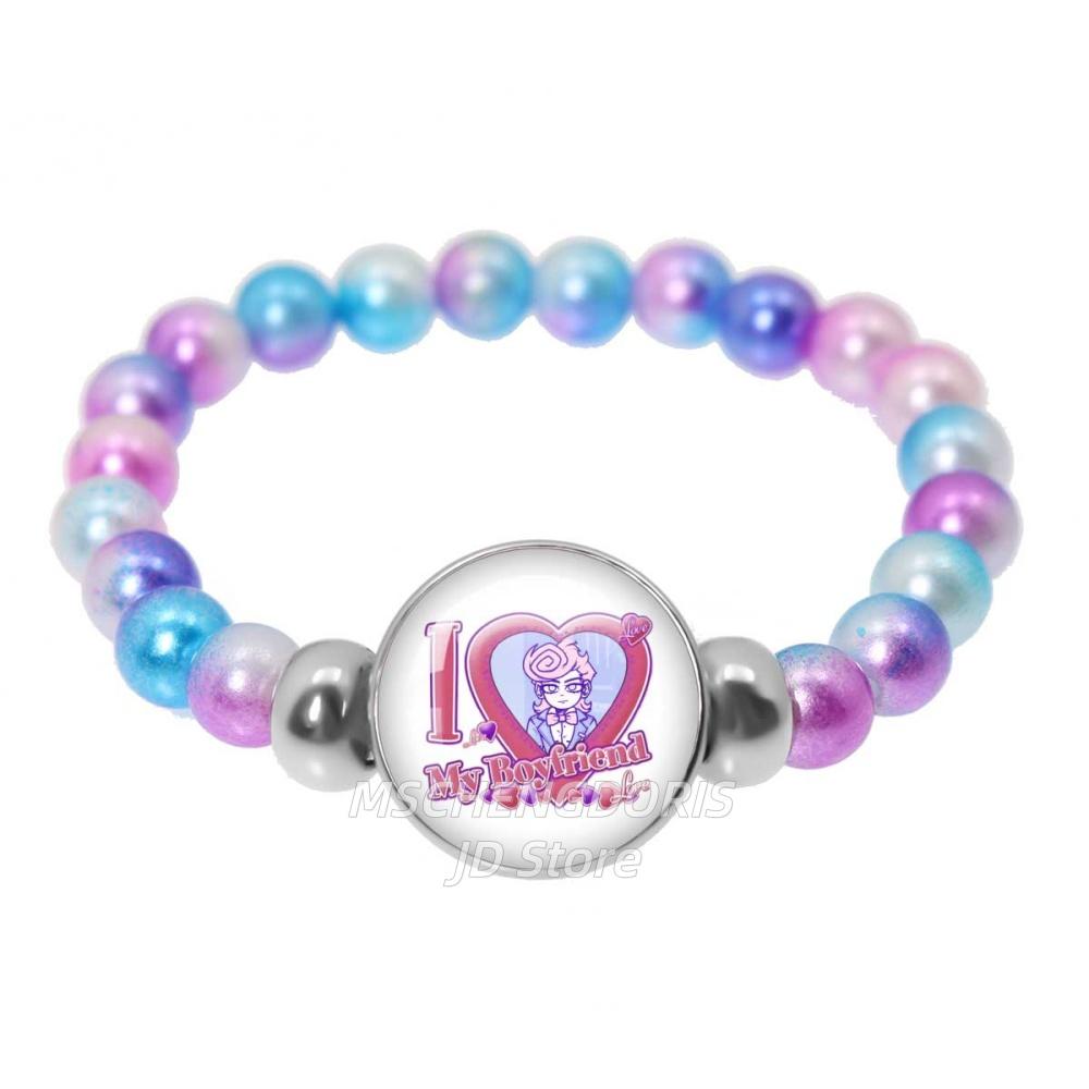 

Blood Money Anime Bracelet Harvey Kawaii Cartoon Funny Meme Glass Cabochon Handmade Colorful Beads Bracelet Jewelry Charm Gift