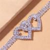 Shiny Cubic Zirconia Chain Anklet for Women Fashion copper Color Ankle Bracelet Barefoot Sandals Foot Jewelry