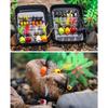 20pcs Fly Fishing Lures Fishing Popper Realistic Outdoor Fishing Lures with Hooks for Salmon Bass Pa