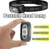 USB Rechargeable Waterproof Headlamp Motion Sensor Bright LED Running Fishing Flash Head Lamp Headlight Infrared Sensor Light