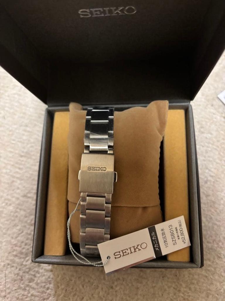 Značkové štítky SEIKO automatické náramkové hodinky SZSB013 námořnické.