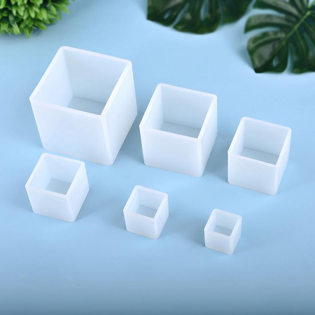 Resin Silicone Mold 3D Cube Casting Molds for DIY Crystal Epoxy UV Resin Jewelry Crafts Making Crystal Ornament Silicone Mold