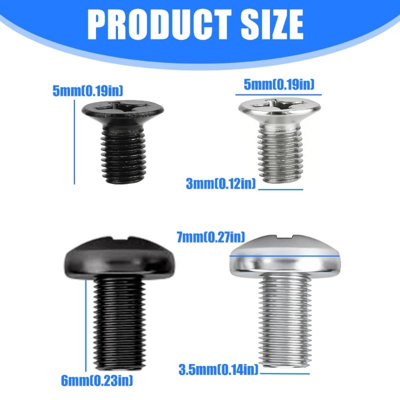 10Pcs 2.5 3.5inch Metal Computer Hard Drive Mounting Screws For Multiple SSDs And HDD Models