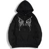 Herbst und Winter Neuer Herren Kapuzenpullover Modetrend Bedruckter Lässiger Sport Kapuzenpullover Reißverschlussjacke