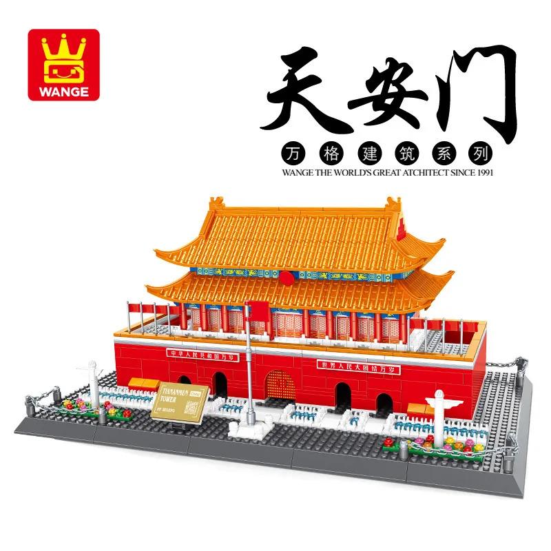 City World Famous Architecture Model Building Blocks Creative Eiffel Tower Taj Maha Villa House Bricks Toy for Children Adult