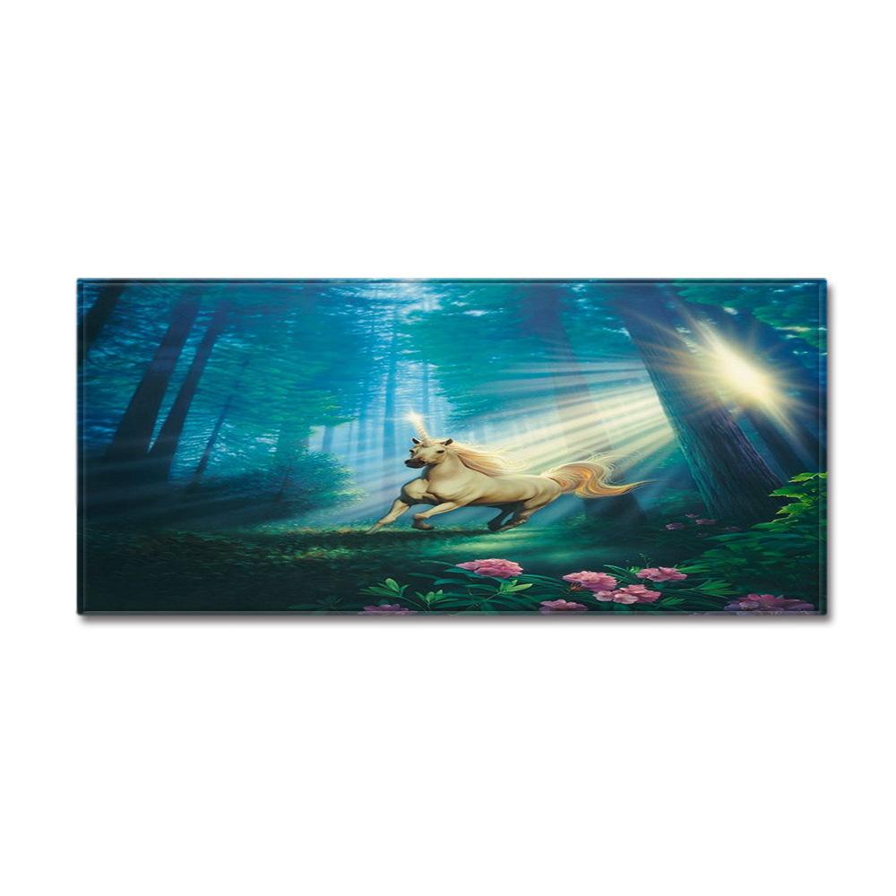 Unicorn Carpet Long Floor Mat Love Theme Doormat