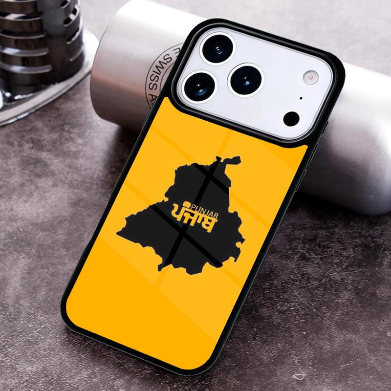Punjab Map Outline soft Phone Case for iPhone 17 16 15 Pro Max Air 14 13 12 11 Plus Shockproof Capa Cover