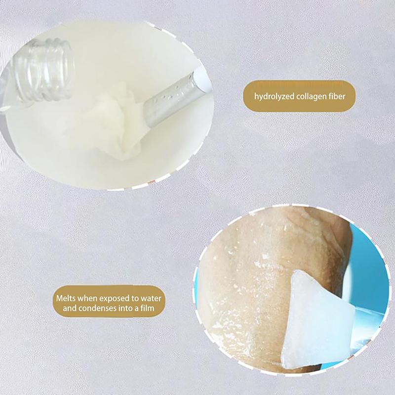 Disposable Patch Soluble Facial Mask Paper Conus Peptide Freeze Dried Film Soluble Type Collagen Patch