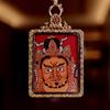 3D Hand-Painted Yellow Jambhala Thangka Zhakiram Gau Box Necklace