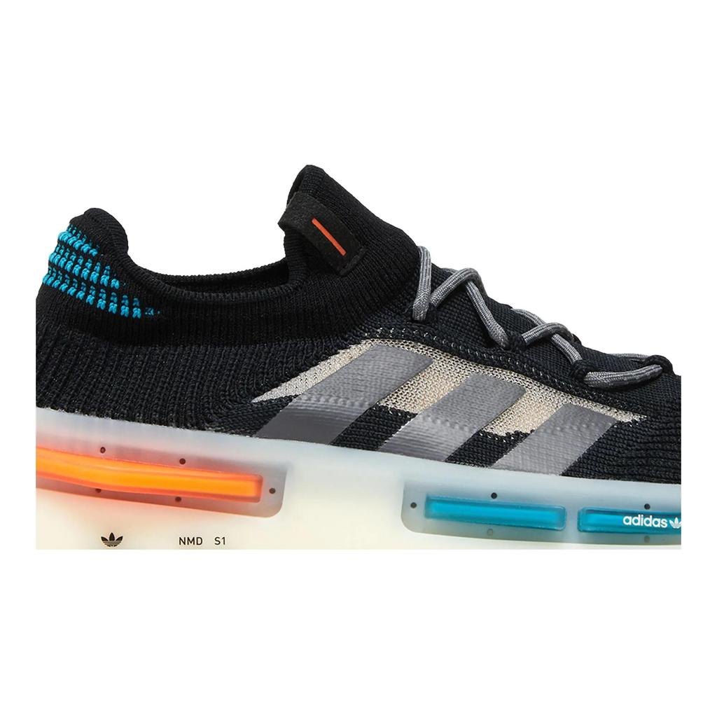 adidas NMD_S1 'Black Teal Orange' (Unisex) Core Black / Grey Five / Casual Shoes FZ5706