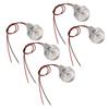 5er-Pack 1W LED-Deckleuchte DC 12V Mini Einbau-Spotlight Niedervolt-Landschafts-Bodenleuchten Gehweg