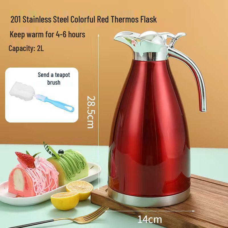 304 Stainless Steel Large Capacity Insulated Kettle – Ideal for Home, Hotel, or Commercial Use