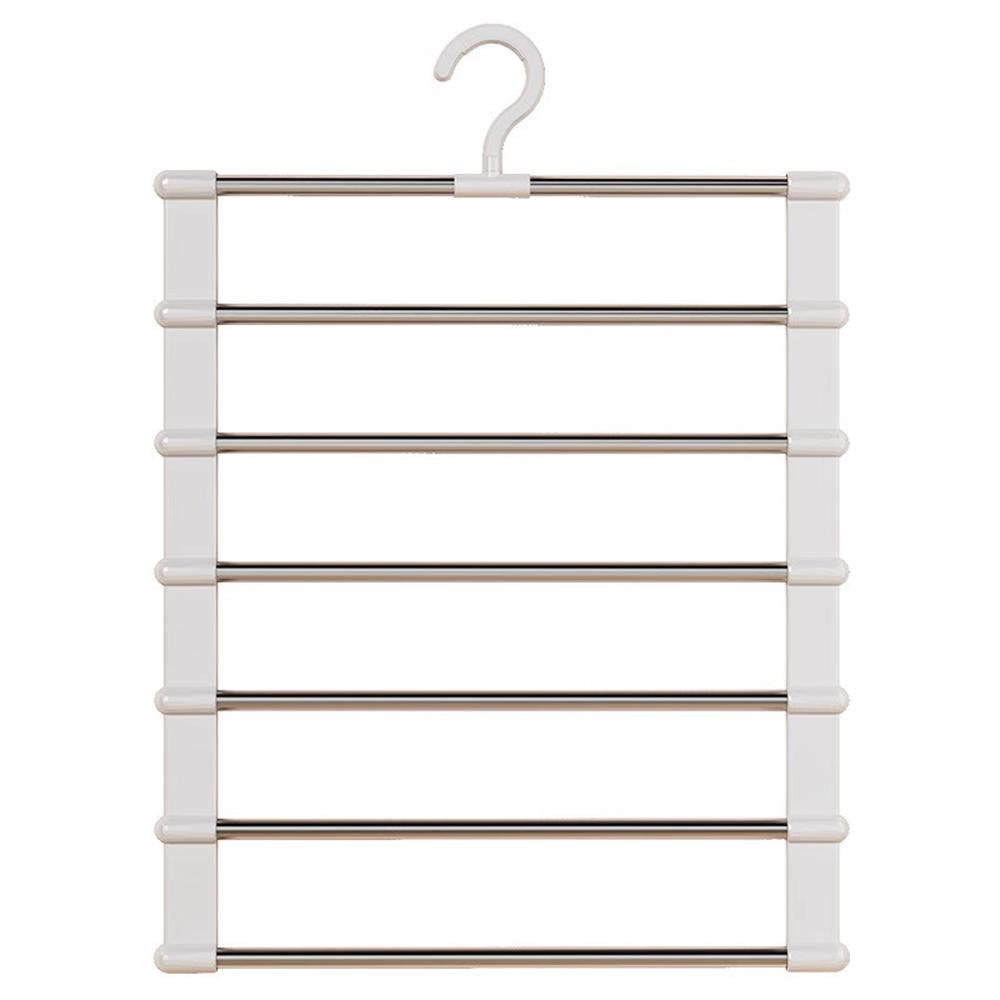 

1 шт. Многофункциональная многоярусная вешалка для брюк для дома, не царапающая, противоскользящая, специальная для хранения брюк, складной зажим для брюк.