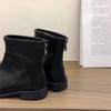 Square Heel Solid Women's Boots Zip Office and Career 2024 High Quality Women's Shoes Ankle Fashion Back Hot Sale Women's Boots